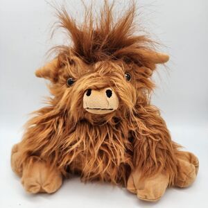 Suzzipals Highland Cow Plush 12" Microwavable Lavender Scent Stuffed Animal Toy